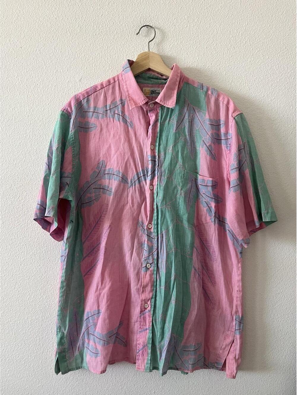 Vintage Reyn Spooner Hawaiian Floral Button Up Shirt